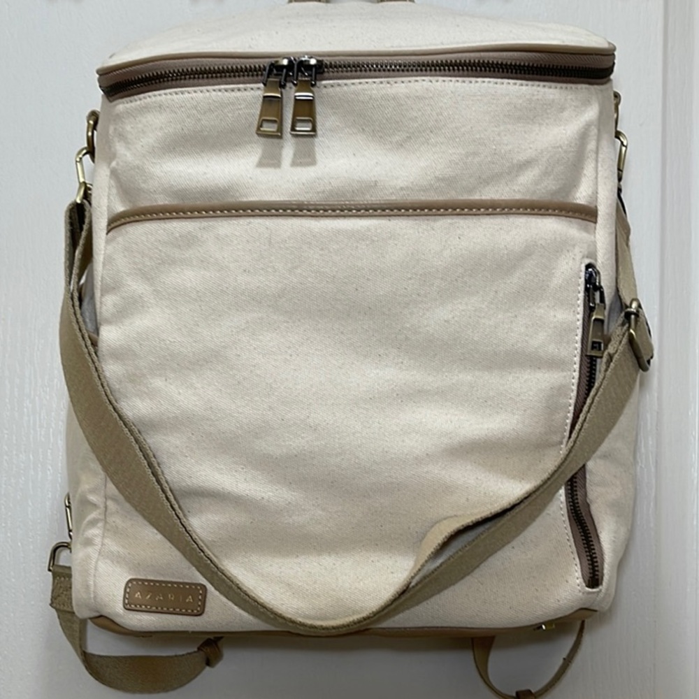 Azaria canvas diaper bag. Size grand